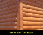 red cedar log siding corners