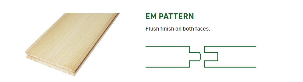 End Match 1x6 Tongue and Groove Pine